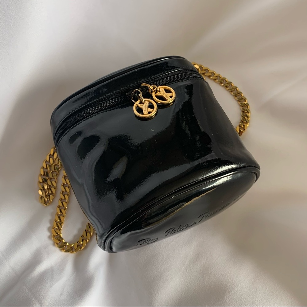 Paloma Picasso Black Patent Mini Purse